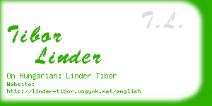 tibor linder business card